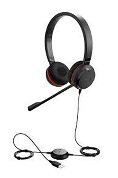 Universal Jabra Evolve 30 II Duo USB Nc سماعة رأس ميكروفون مزدوج الجانب