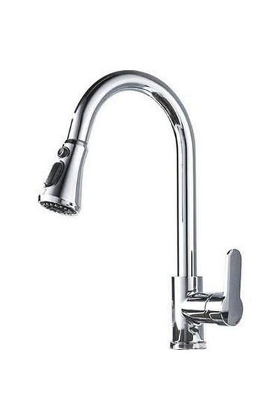 FLEKO Chrome Spiral Sink Faucet