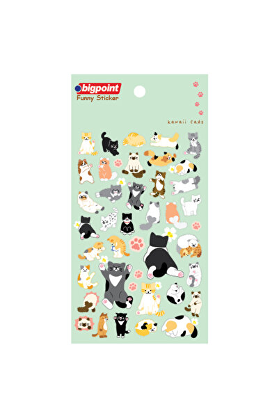 Bigpoint Kawaii Cats Stickers X 15 Pieces