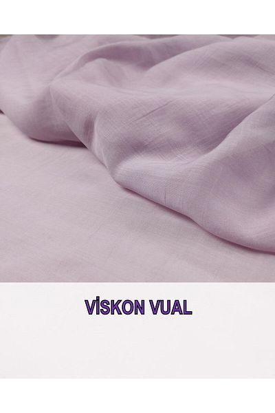 Kumaş Parça Βισκόζη Voile σε λιλά Πλάτος: 150