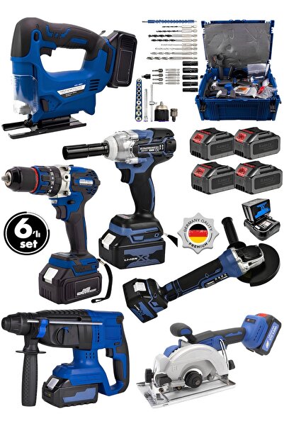 DYNAMİC MAX 6 MAKİNA 4 AKÜLÜ ŞARJLI SOMUN SIKMA-SPRAL TAŞLAMA-DAİRESEL TESTER...