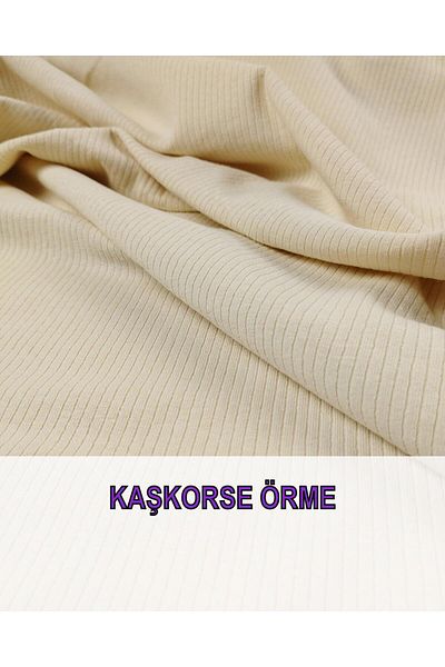 Kumaş Parça Καμιζόλα σε κρεμ χρώμα Πλεκτό Πλάτος: 120