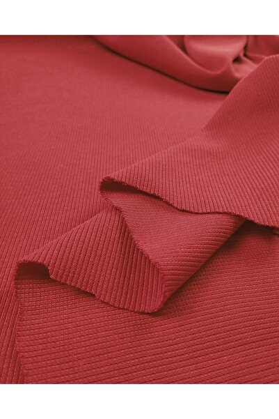 Kumaş Parça Camisole Rib în culoare roșie Lățime: 100