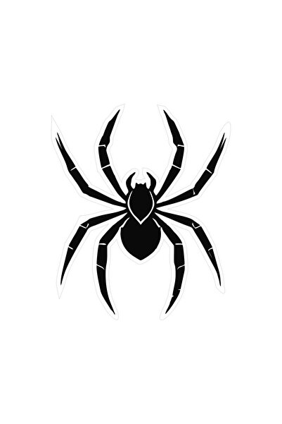 Tasarım 7x8 cm Örümcek Sticker Defter Dolap Laptop Kask Araba Motor Sticker