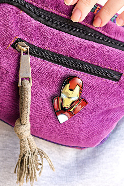 Rozzy Lab Iron Man - Marvel Rozet - Broş - Yaka Çanta Aksesuar
