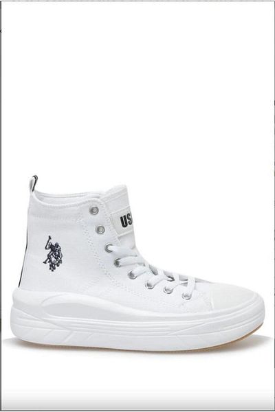 U.S. Polo Assn. US Polo Assn101098259 Clementine Tex 2fx White Women's Sports Foot