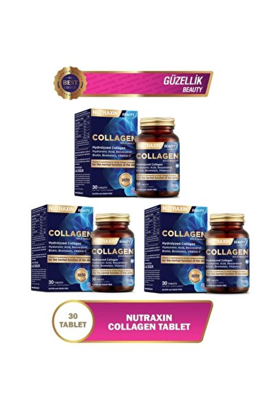 Nutraxin Hidrolize Kolajen 30 Tablet 3 Adet