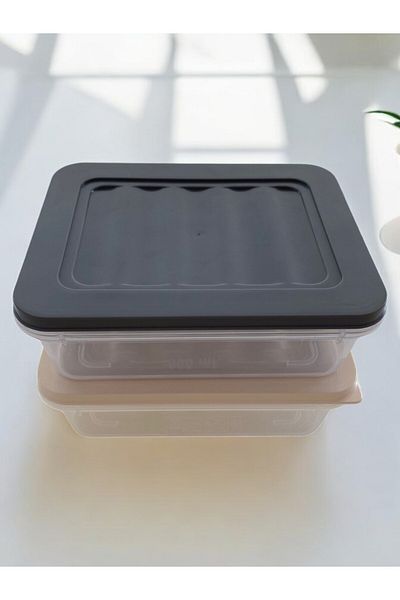 PONÇİK STORE 2Pcs 600ml Refrigerator Organizer Storage Container