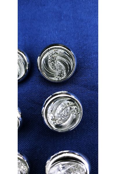 Tuhafiş 18 Mm. 12Pcs Silver White Button Cardigan Jacket Shirt Any Color Go to Clothes
