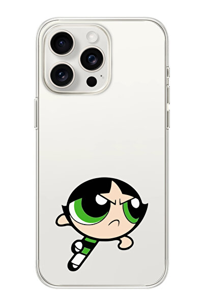 moonset Iphone 15 Pro Max Uyumlu Buttercup Tasarımlı Baskılı Şeffaf Telefon K...