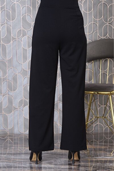 MİSLİNE Women's Lycra Pants Velcro Closure Plus Size New Season