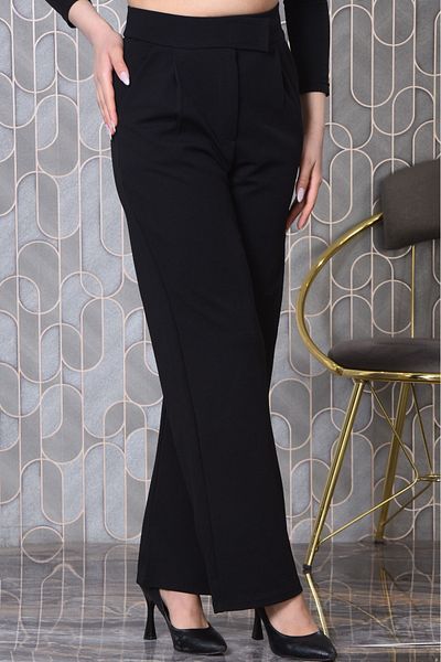 MİSLİNE Women's Lycra Pants Velcro Closure Plus Size New Season