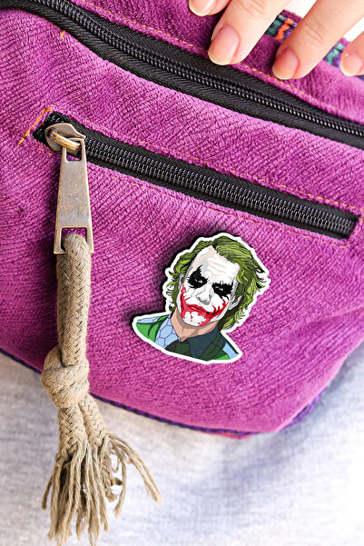 Rozzy Lab Joker - Heath Ledger - The Dark Knight - Rozet - Broş - Yaka Çanta ...