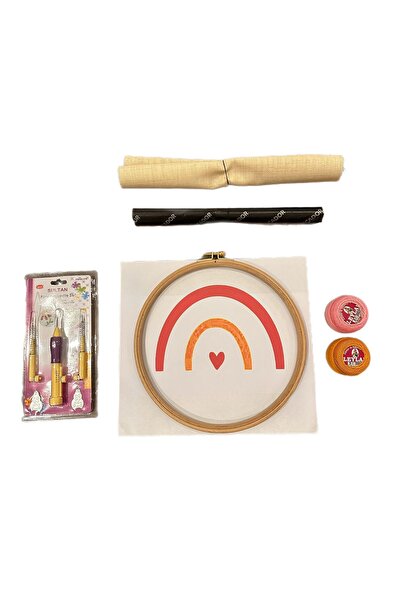 Chuva Punch Nakış Başlangıç Seti Ince Ip – Dekoratif Kırlent Yapım Kiti