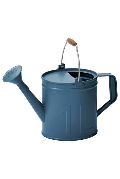 IKEA Akerbar Koyu Mavi 1 Lt Çelik Gövde Masif Ahşap Kulplu Çelik Bitki Çiçek ...