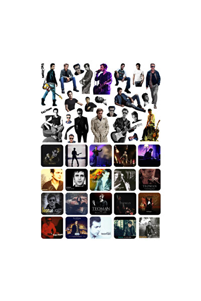 Ororabutik 45 Adet Teoman Rock Sticker Seti - Etiket Seti Scrapbook Bullet Jo...
