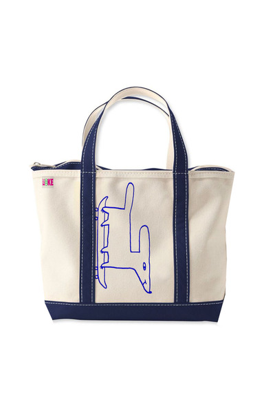 mononoke Kaykay Desenli Fermuarlı Totebag