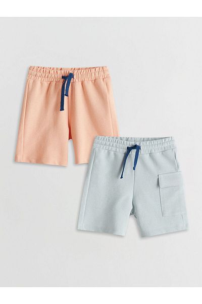 LC Waikiki Lcw Eco Elastic Waist Boys Shorts 2 Pcs