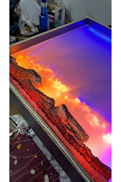 MeGulart Elektrikli Şömine Ev Dekorasyon 85x25