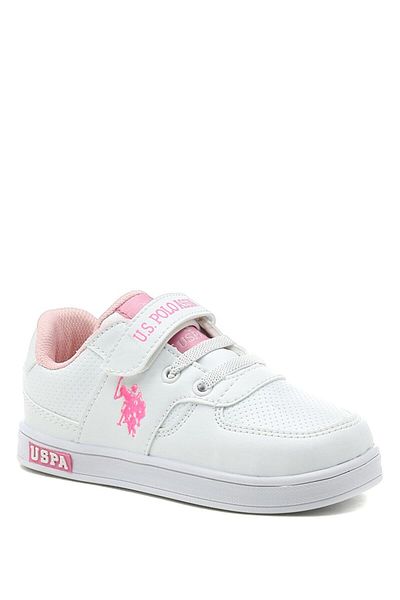 U.S. Polo Assn. U.S. Polo Assn. Cameron 2fx White Girls' Sneakers - White - 21