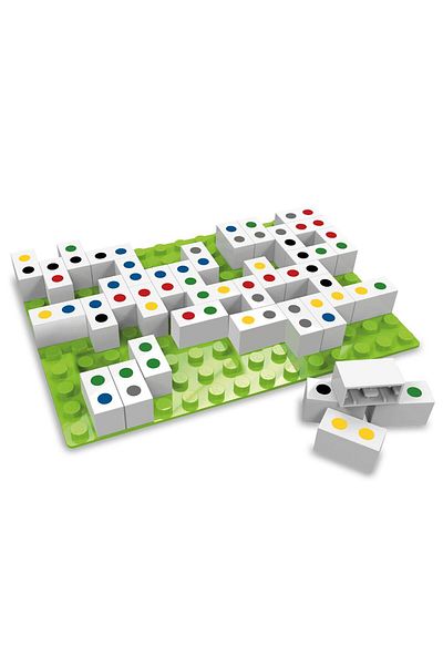 Hubelino Mind Game Rainbow Domino Stones Box Game (71 PIECES)410054