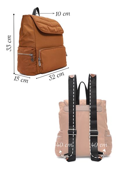 Derimod Women's Cinnamon Fabric Backpack 24Wbd25746F