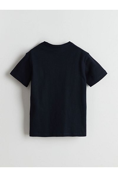 LC Waikiki Navy Blue Crew Neck Boy's T-Shirt
