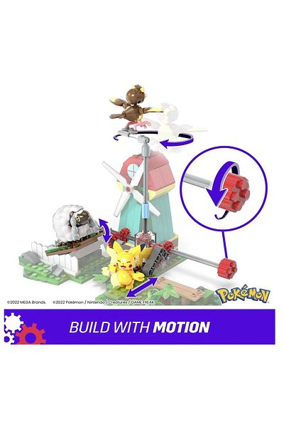 Pokemon Hkt21 Mega ™   Pokémon ™   Windmill and Town Set - 240 Pieces Age 7
