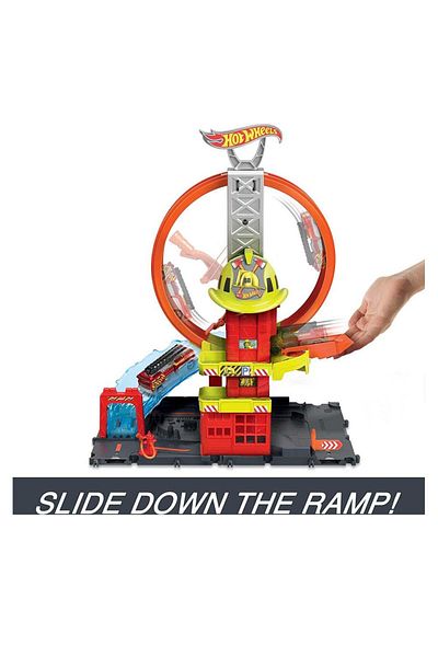 HOT WHEELS City Super Fire Station Station HKX41