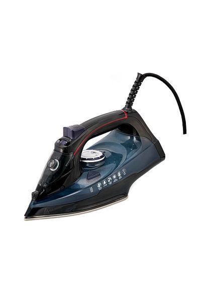 TROYA 2600W Power Steam Master Iron - Ceramic Base, Intelligent Control, Shock Steam Troy