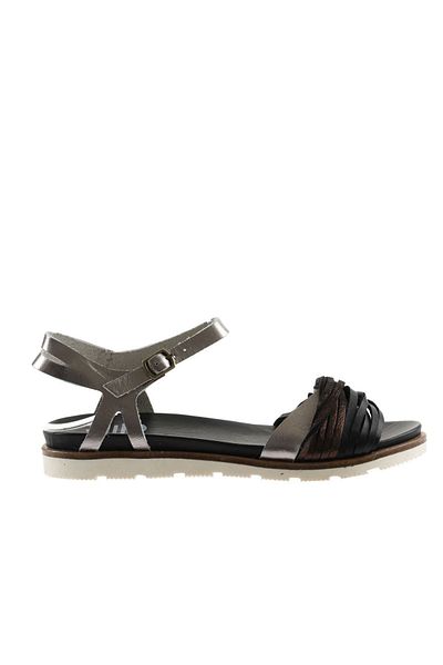 Bueno Shoes Sandale de damă din piele neagră - 01wu2403