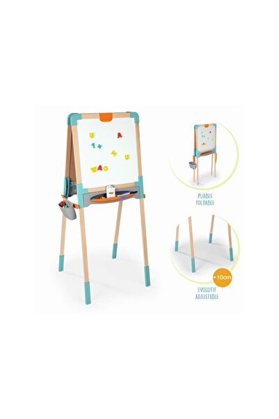 Smoby Ahşap Yazı Tahtası Çift Taraflı (MANYETİK VE TEBEŞİRLİ) 410400