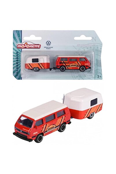 Majorette Volkswagen the Originals Model Cars with Trailer - Volkswagen T3 212055007