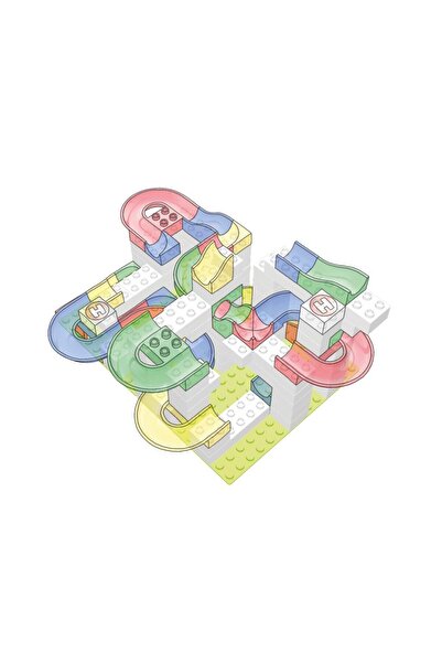 Hubelino White Building Blocks (60 PIECES)