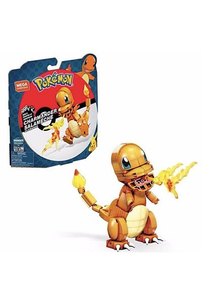 mattel POKEMON MEGA CONSTRUX SET DE CONSTRUCTIE CHARMANDER SALAMECHE 180 PIESE