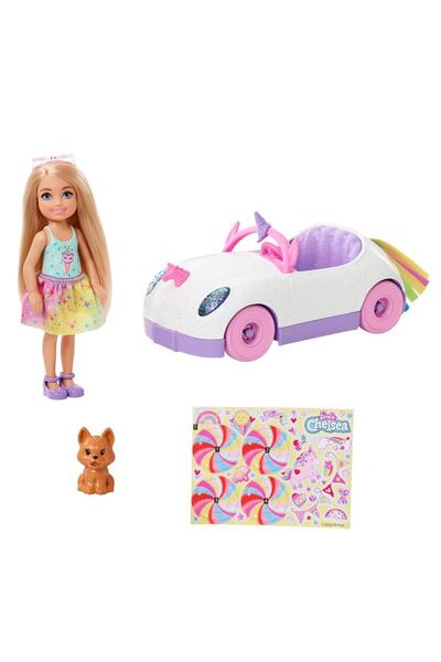 Barbie Club Chelsea Bebek Ve Arabası Gxt41