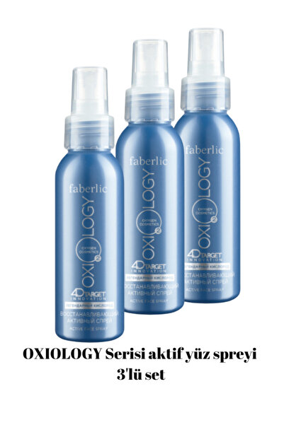 Faberlic OXİOLOGY Serisi aktif yüz spreyi 3'lü set