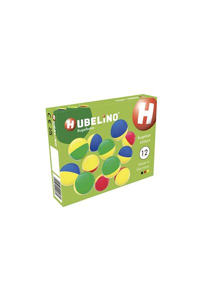Hubelino Marble Run Toy With 2-color Ball Extension (12 PIECES)