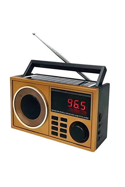 Sensoria Solar Güneş Enerjili Nostalji Tasarımlı Bluetooth Radyo Fm Usb Flash...