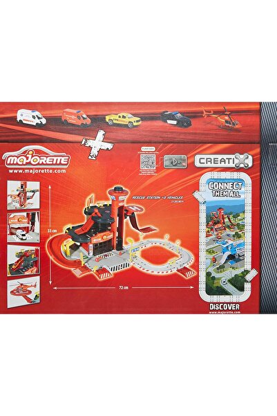 Majorette Creatix Kurtarma Görev Istasyonu 5 Metal (DİE-CAST) Araçlı Oyun Seti 212050019