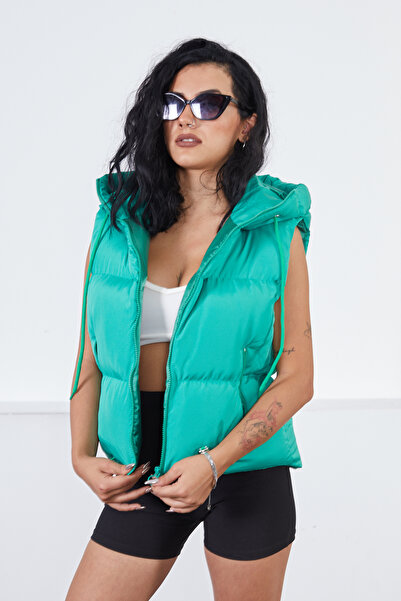 moda armanc Short Sports Hooded Inflatable Vest