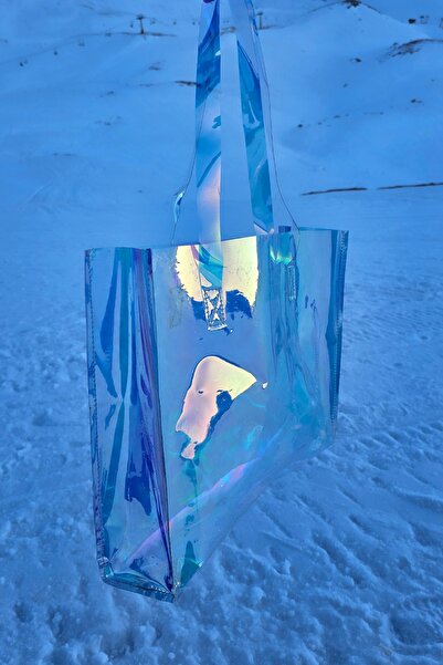 sizenelazım Διαφανής αδιάβροχη τσάντα ολόγραμμα