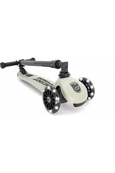 SCOOT AND RIDE Highwaykick 3 LED Wheels Children's Scooter Light Gray170301-96344