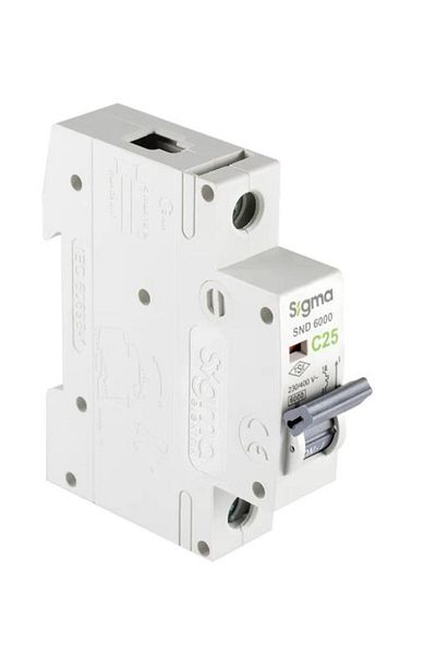 Sigma 1P C 25A 6Ka Single Phase Automatic Fuse 6Sm125C