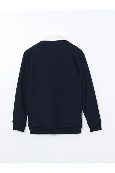 LC Waikiki Ανδρικό φούτερ με μακρυμάνικο γιακά LCW Vision Polo