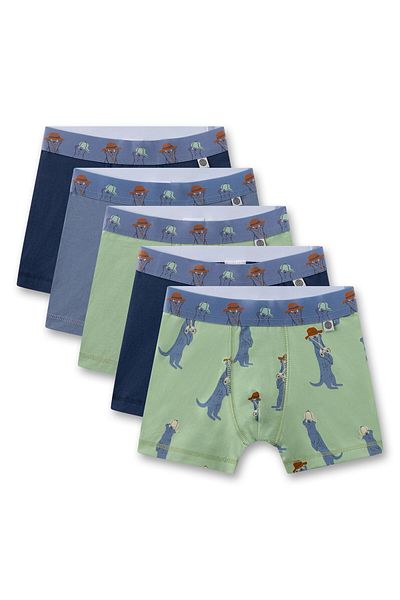 Sanetta Jungen Shorts, 5er Pack - Kids, Unterhosen, Baumwollmischung