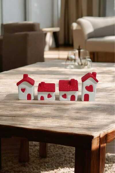 Eymen 4lü Kalpli Evler, Iskandinav Dekoratif Bohem Biblo, Sevgililer Günü 14 ...