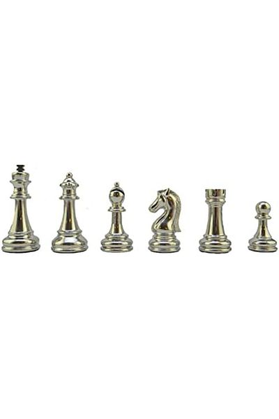 STOREMAX Svticaret Large Size Metal Classic Chess Tk. Antique and Marble Patterned Storage Box Mdf Board (36X3