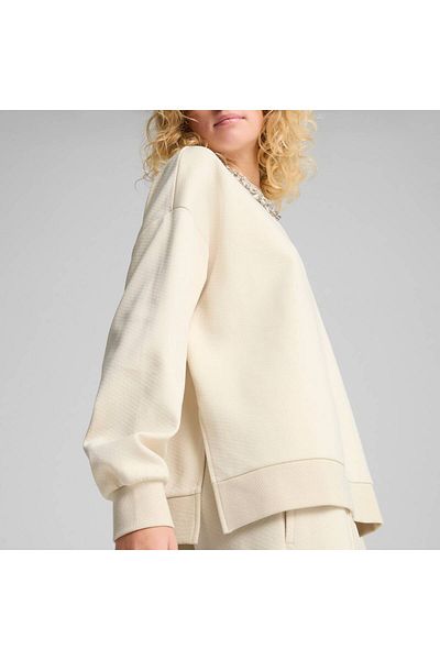 Puma WARDROBE ESSENTIALS Hanorac femei cu guler rotund, lărge