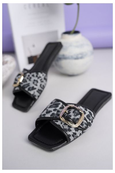 Modafırsat Γυναικείες καθημερινές παντόφλες Leopard Weave Ψάθινο πλεκτό Κομψό Καλοκαιρινό Σπίτι Παραλία Διακοπές Επαγγελματικές Παντόφλες Γραφείου